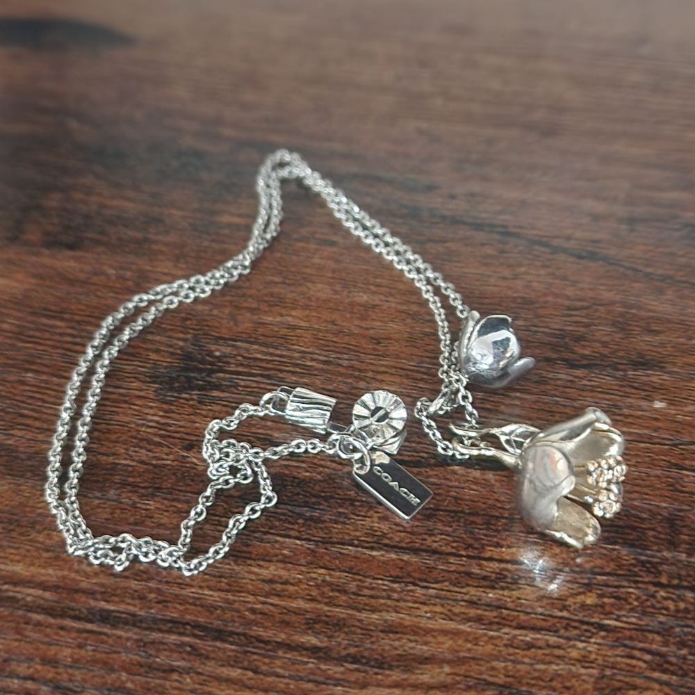 Coach Tea Rose Necklace (RARE)